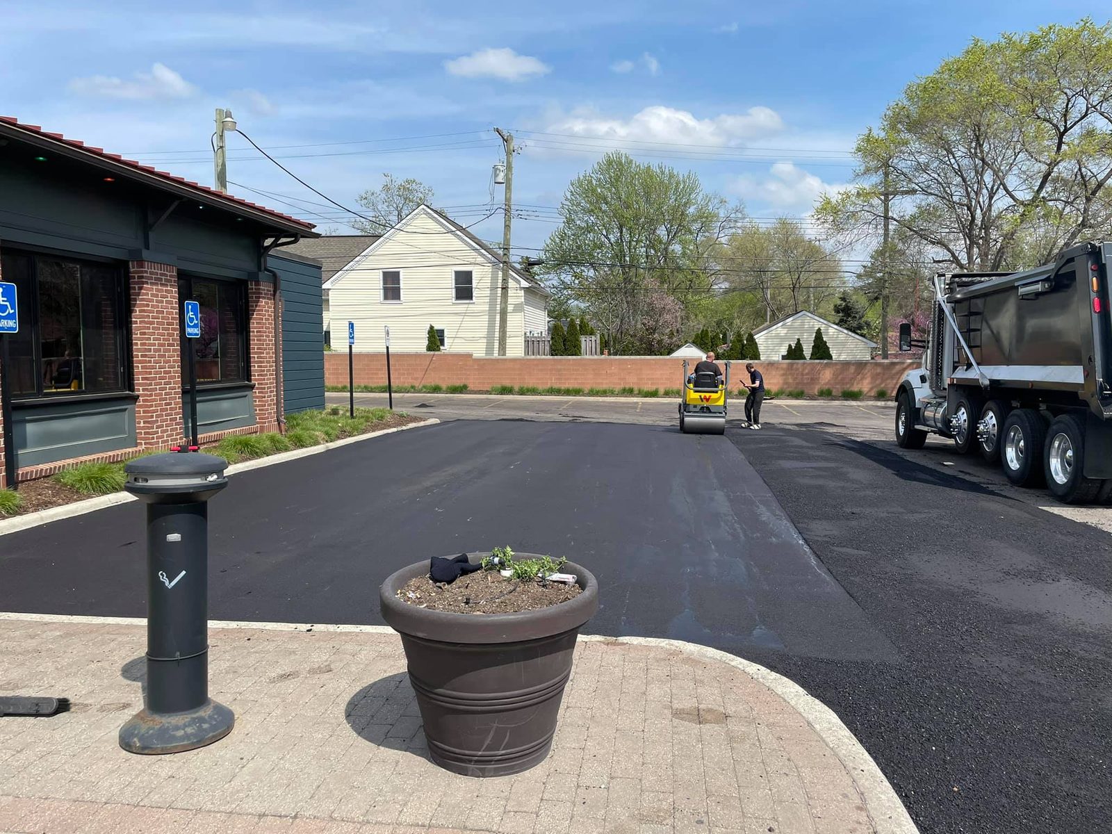 Quality Paving asphalt project