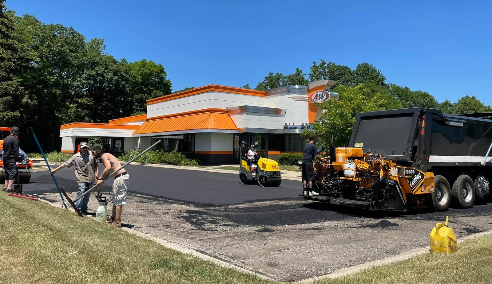 Quality Paving asphalt project