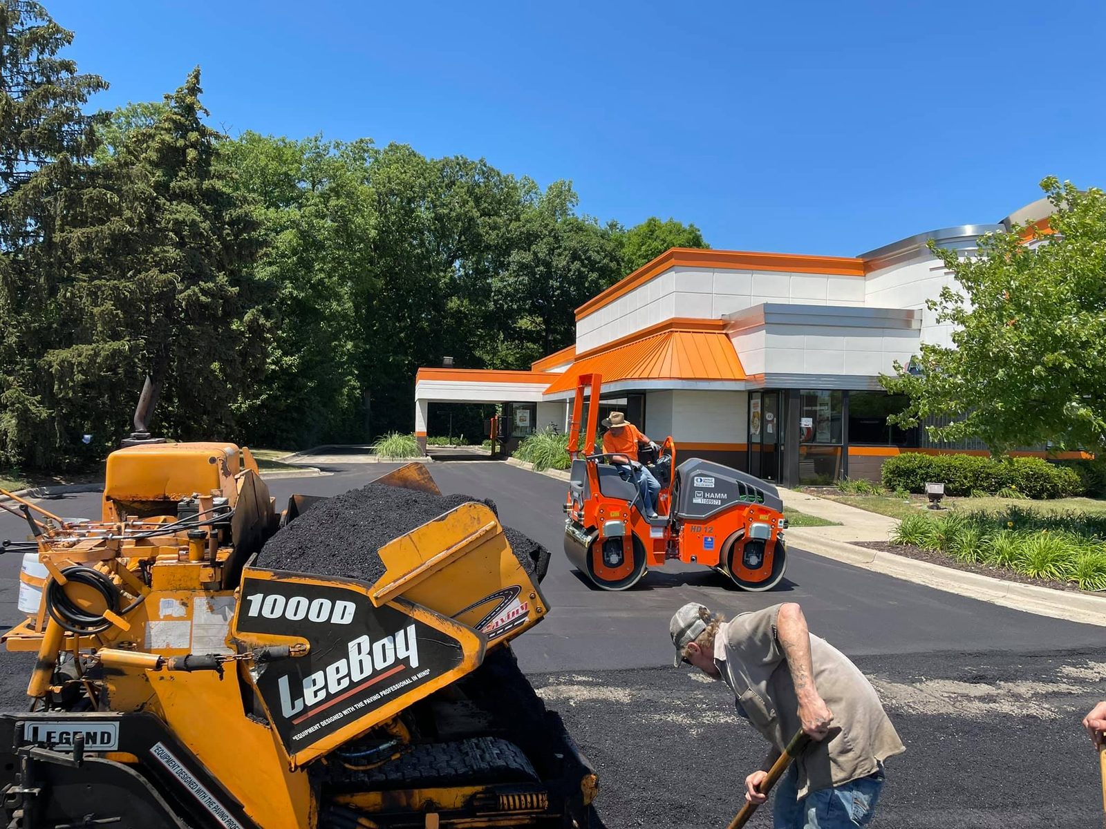 Quality Paving asphalt project