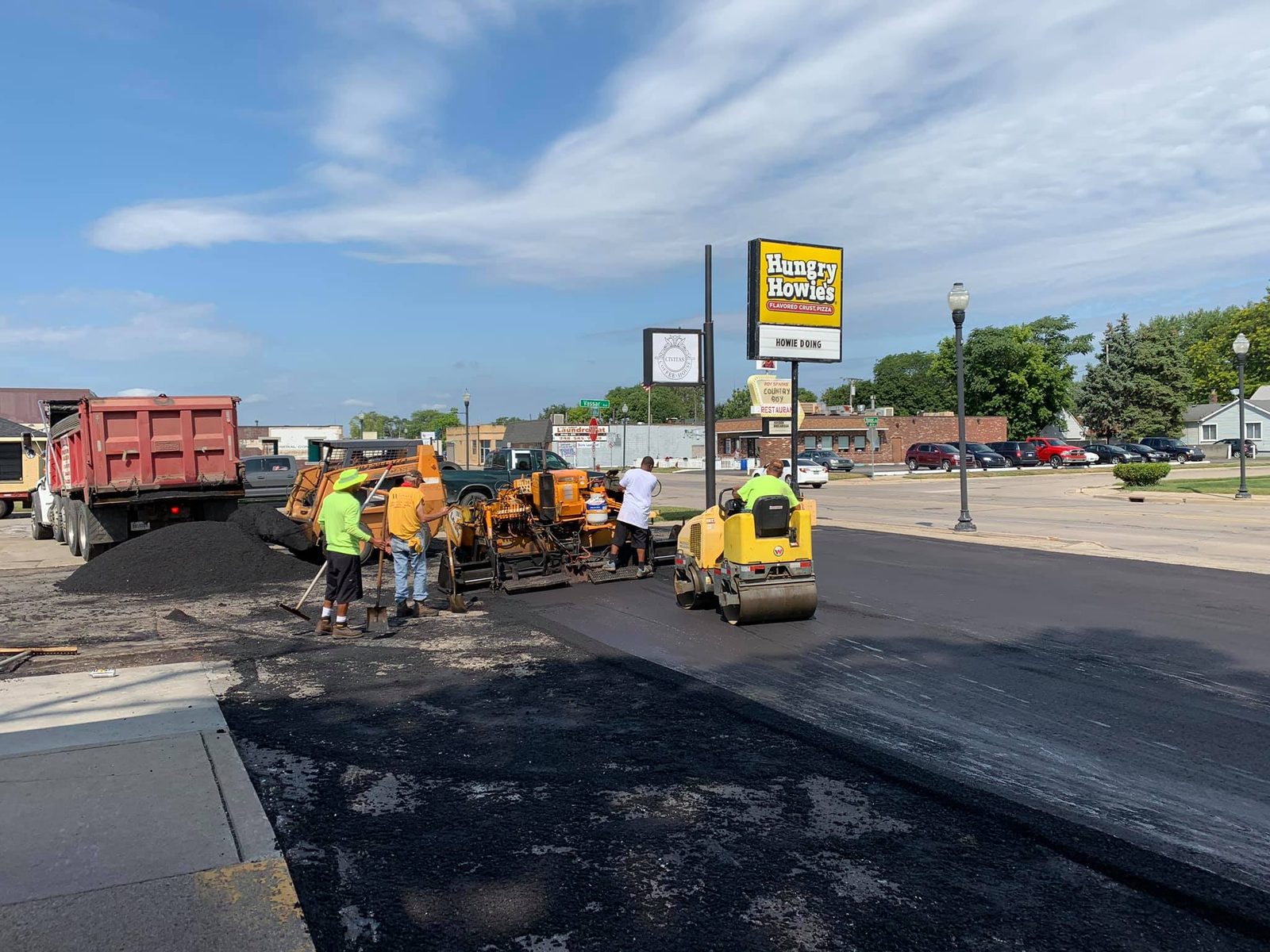 Quality Paving asphalt project