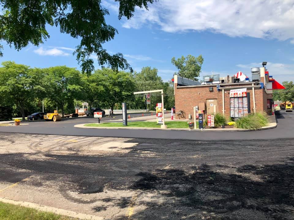 Quality Paving asphalt project